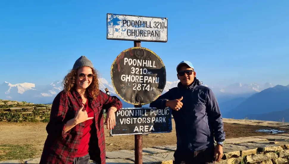 Our guest during the short Ghorepani Poon Hill trek from Pokhara.