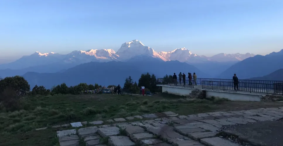 Mt. Dhaulagiri from Poonhill during our Mardi Himal trek from Pokhara
